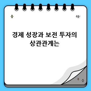 경제 성장과 보전 투자의 상관관계는