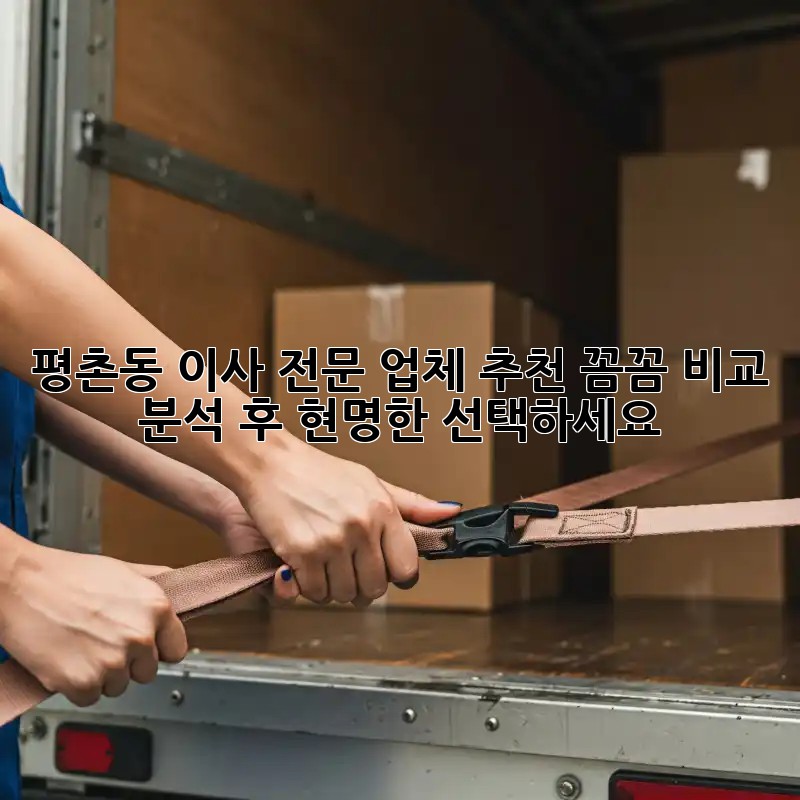 평촌동 이사 전문 업체 추천: 꼼꼼 비교 분석 후 현명한 선택하세요!