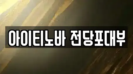 아이티노바 전당포대부