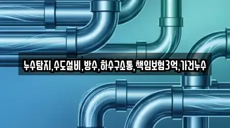 누수탐지,수도설비,방수,하수구소통,책임보험3억,가건누수