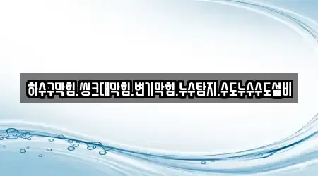 하수구막힘.씽크대막힘.변기막힘.누수탐지.수도누수수도설비