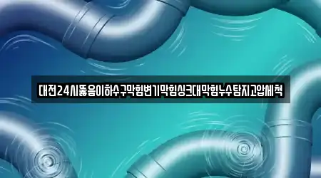 대전24시뚫음이하수구막힘변기막힘싱크대막힘누수탐지고압세척