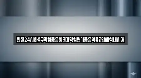 친절24시하수구막힘뚫음싱크대막힘변기뚫음역류고압세척내시경