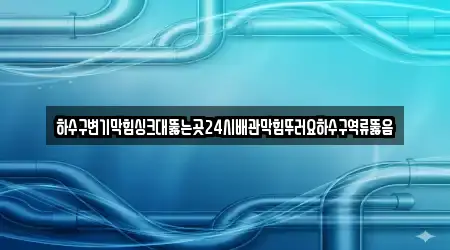 하수구변기막힘싱크대뚫는곳24시배관막힘뚜러요하수구역류뚫음