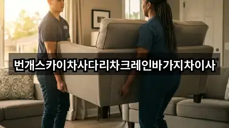 번개스카이차사다리차크레인바가지차이사