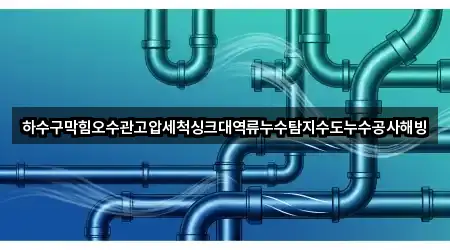 하수구막힘오수관고압세척싱크대역류누수탐지수도누수공사해빙