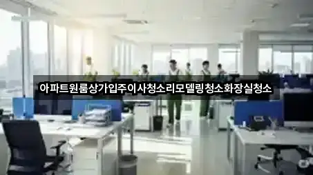 아파트원룸상가입주이사청소리모델링청소화장실청소