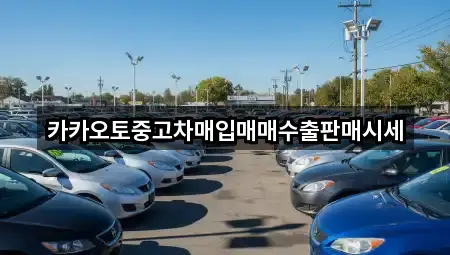 카카오토중고차매입매매수출판매시세